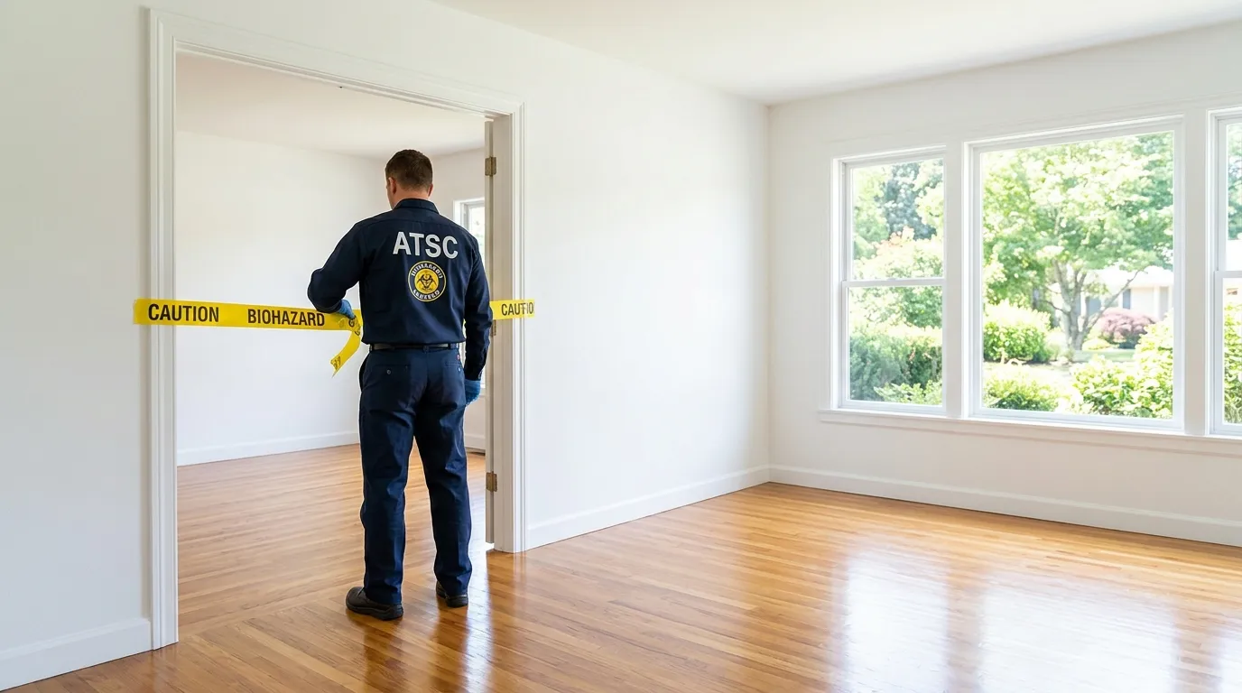 Certified biohazard cleanup crew performing Decomposition Cleanup in Kimberly